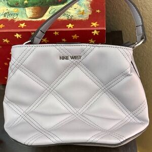 Nine West Light Lavender Quilted Shoulder Bag